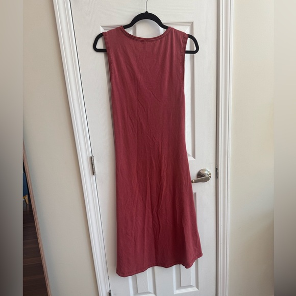 DAILY PRACTICE By Anthropologie Rouched Lounge Midi Dress Size Medium - Picture 8 of 11